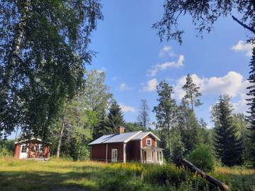 Ferienhaus für 4 Personen, mit Terrasse und Garten sowie Sauna in Mittelschweden