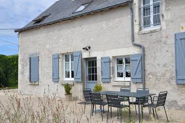 Gîte pour 8 personnes, avec jardin à Chaumont-sur-Loire
