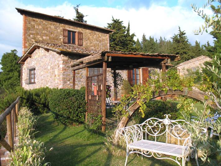 Casa vacanza per 4 persone, con Terrazza e Giardino nonché Panorama in Chianti