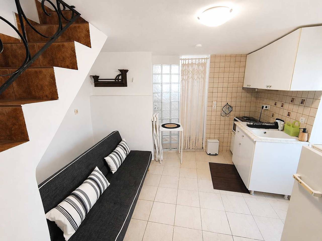 Apartamento entero, Apartamento de vacaciones para 3 personas con balcón/terraza in Paros