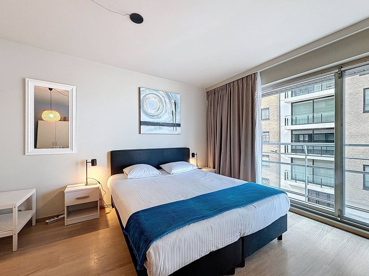 Entire apartment, Blue Sand I with lateral sea view in Blankenberge, Belgian Coast