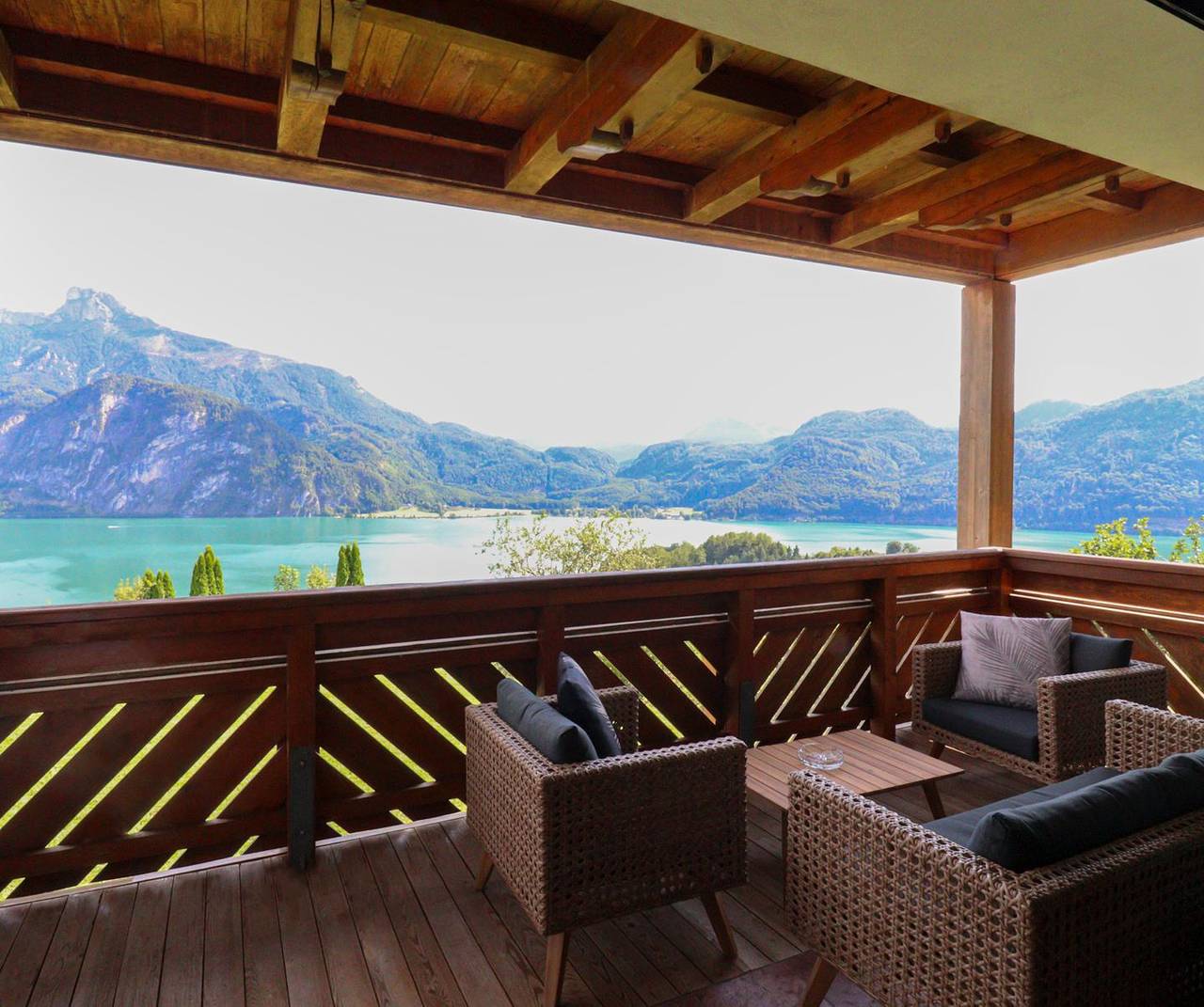 Geheel appartement, Vakantieappartement voor 6 personen met balkon in Innerschwand, Mondsee & Irrsee