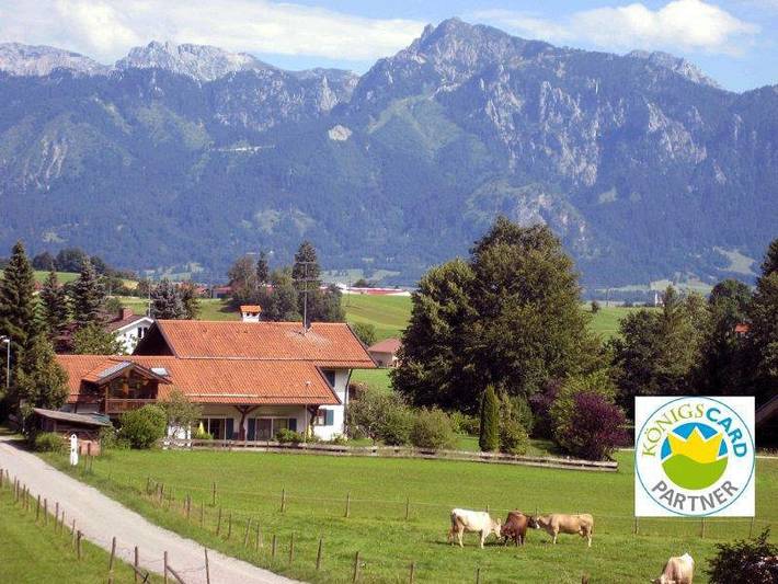 Ferienwohnung für 2 Personen, mit Balkon und Terrasse sowie Garten in Rieden