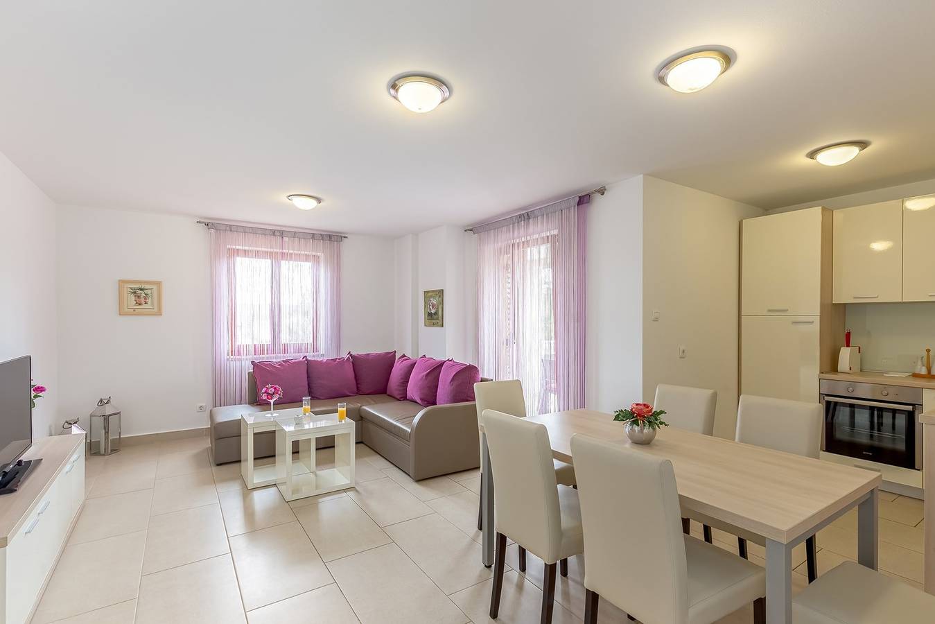 Ganze Wohnung, Moderne Wohnung Mike 3 mit Gartenblick in Vantacici, Krk