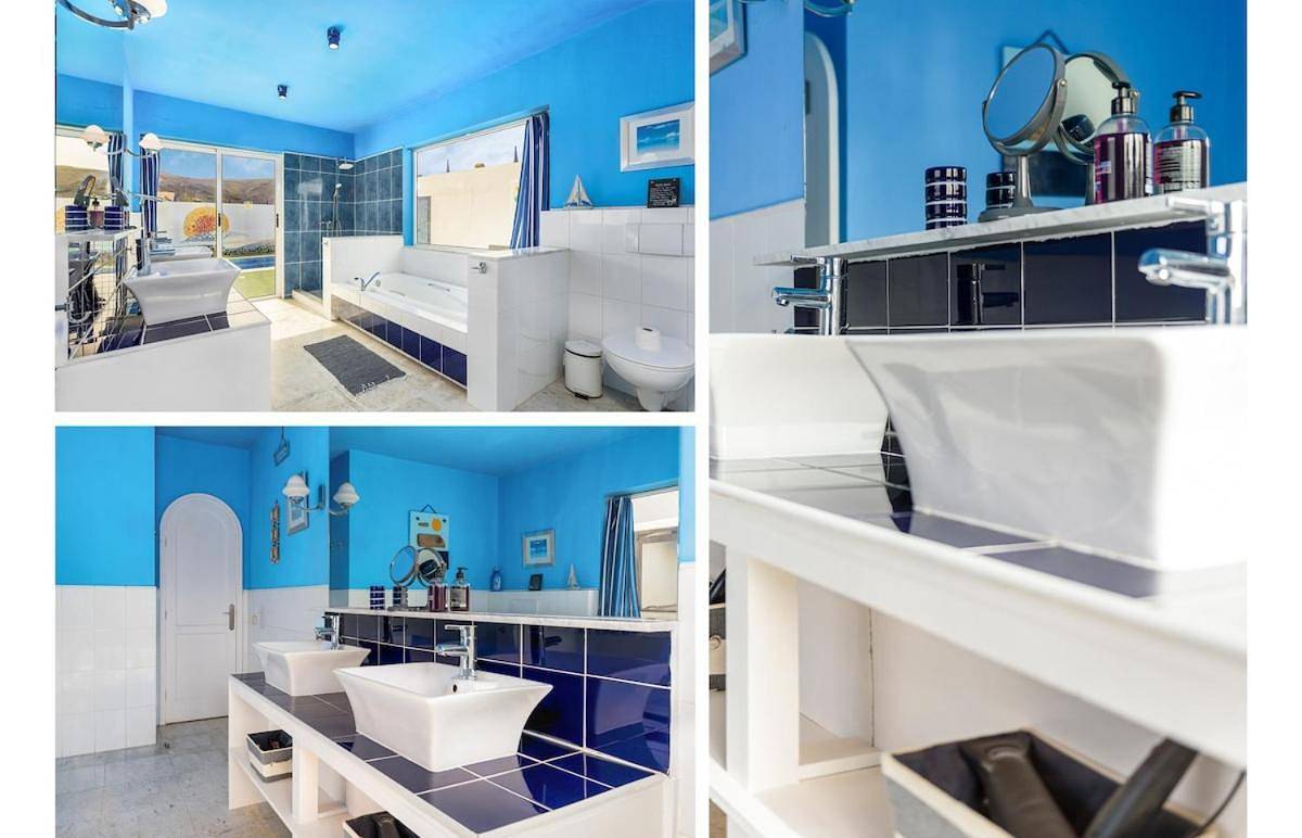 Villa Barry Swimming Pool, Amazing Sea Views, Bar in Tarajalejo, Tuineje