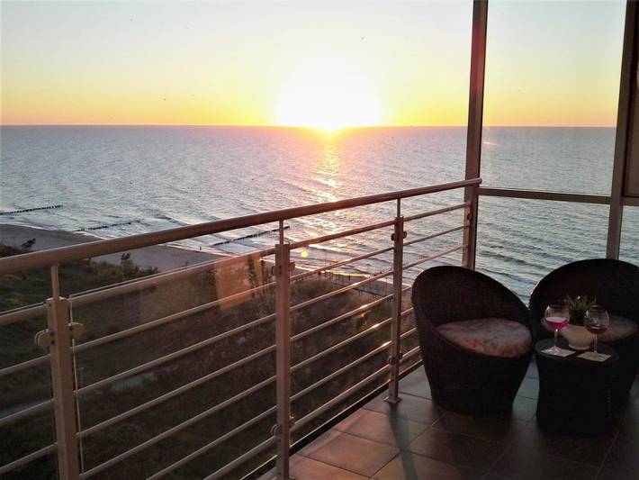 Apartament wakacyjny dla 4 osób, z widok i balkon oraz widok na jezioro w Dziwnówek