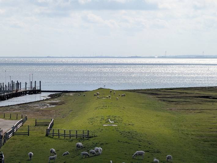 Ferienwohnung für 4 Personen, mit Seeblick und Balkon auf den Nordfriesische Inseln