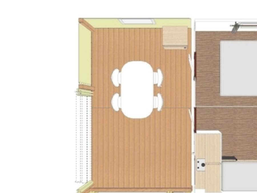 Camping Les Sources  - Bungalow de lona 4 personas - Vivienda con instalaciones sanitarias (sin cuarto de baño con Wc) in Saint-Jean-du-Gard, Cevenas