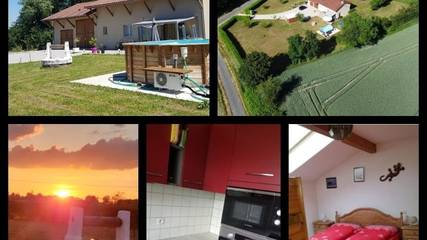 Gîte pour 8 personnes, avec jardin et jacuzzi, animaux acceptés dans Ménetreuil