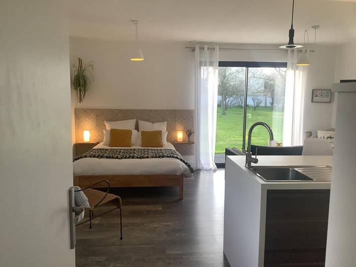 Apartamento de vacaciones para 3 personas, con vistas y jardín - 1