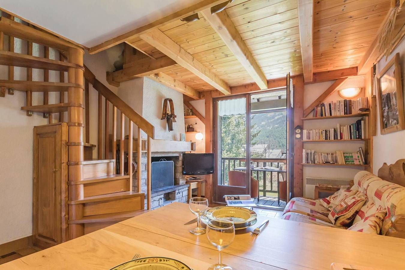 Ganze Wohnung, Résidence le Pré des Fonts - Wohnung 2 Mezzanine Zimmer 4 Leute (Moser007) in Le Monêtier-les-Bains, Serre Chevalier