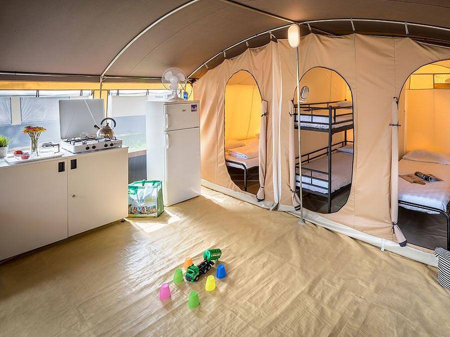 Camping Stella Maris - Tent 6 persons - Lodge Holiday tent in Umag, Istrias Vestkyste