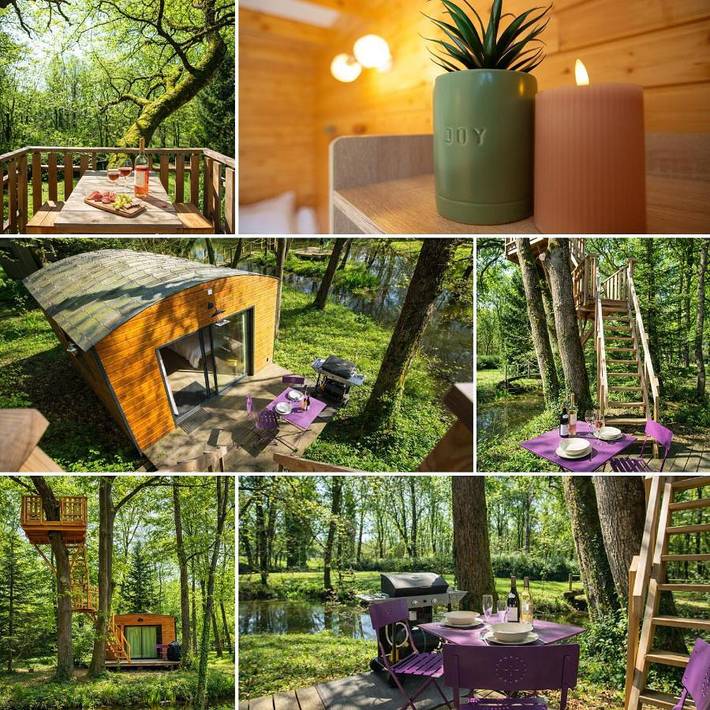 Camping pour 2 personnes, avec vue sur le lac et terrasse ainsi que jardin et vue dans le Vercors - 3