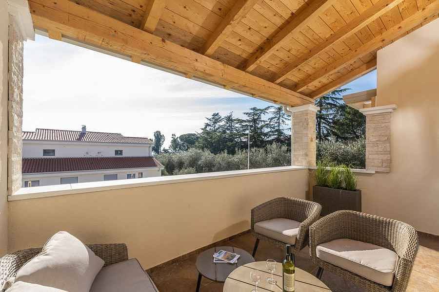 Ferienhaus mit Klimaanlage und Außenpool  in Lovrecica, Umag und Umgebung