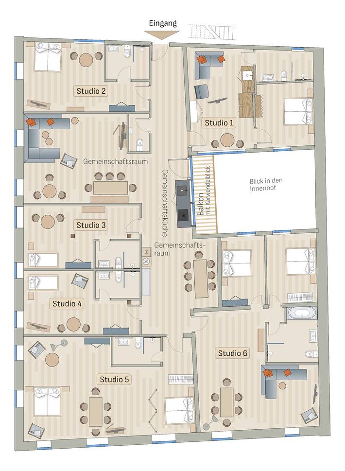 Ferienwohnung für 12 Personen, mit Balkon und Ausblick in Geigenbaumuseum Mittenwald