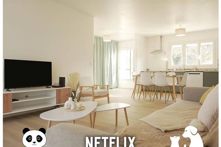 Maison de vacances pour 6 personnes, avec terrasse et jardin