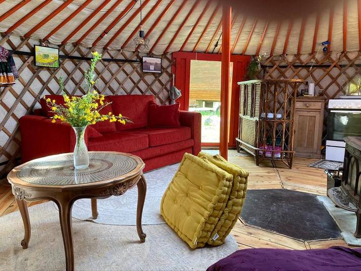 Tente pour 6 personnes, avec vue ainsi que terrasse et jardin dans l' Aveyron - 2