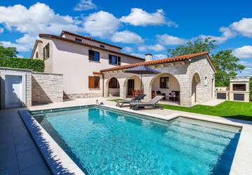 Ferienhaus für 4 Personen, mit Garten und Terrasse sowie Pool in Barban