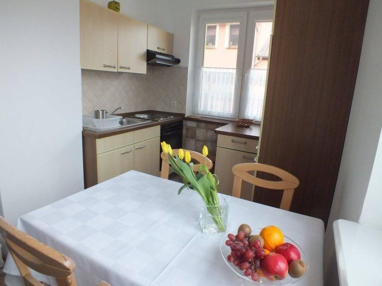 Ganze Wohnung, Appartement in Żarnowska mit Großem Garten in Żarnowska, Slowinzischer Nationalpark