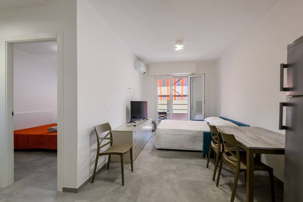 Entire apartment, A comfortable and welcoming 60 square meters apartment, perfect for two people, located on the second floor of a building with an elevator (Not accessible to people with disabilities).The property is situated in a quiet area and is ideally located for th in Marotta, Mondolfo Region