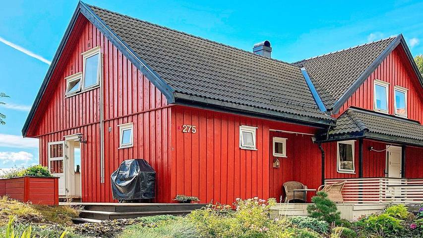 Ferieleilighet for 6 personer, med utsikt, dyr tillatt i Arendal 