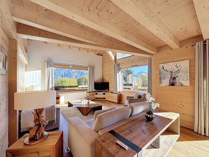 Chalet pour 6 personnes, avec jardin et balcon à Combloux