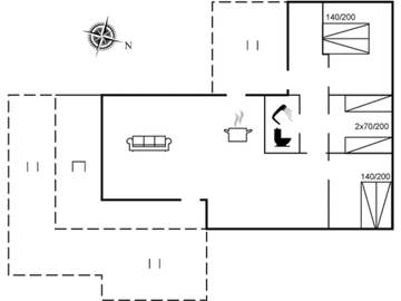 Ferienhaus für 6 Personen in Ho, Dänemark an der Nordsee, Bild 1