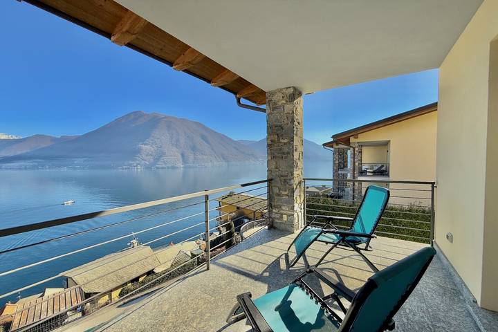 Gîte pour 4 personnes, avec terrasse ainsi que piscine et vue sur le lac à Argegno - 4