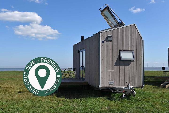 Ferienhaus für 4 Personen, mit Terrasse und Sauna sowie Ausblick in Schillig