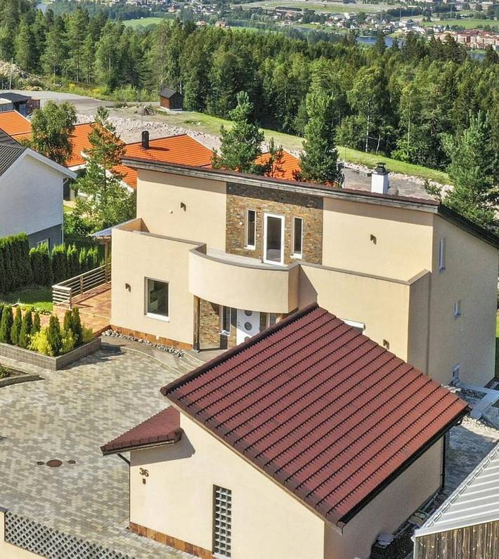 Villa für 10 Personen, mit Sauna und Garten sowie Seeblick und Ausblick in Norwegen