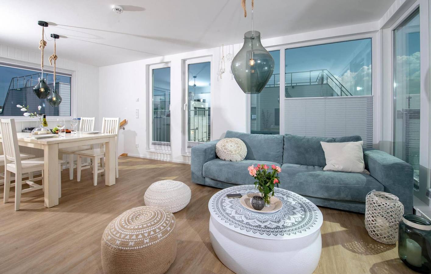 Apartment mit Meerblick, Terrasse und Parkplatz 900 m vom Strand entfernt in Olpenitz, Kappeln