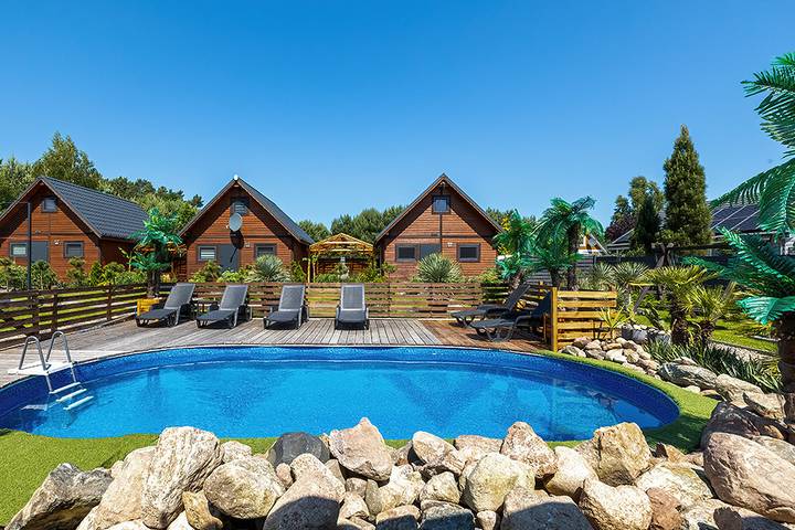 Ferienhaus für 6 Personen, mit Terrasse und Sauna sowie Whirlpool und Garten, mit Haustier - 1