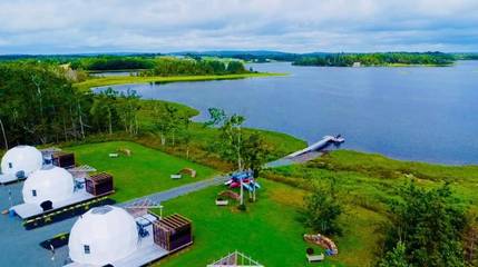 Tente pour 4 personnes, avec terrasse et vue dans Canada