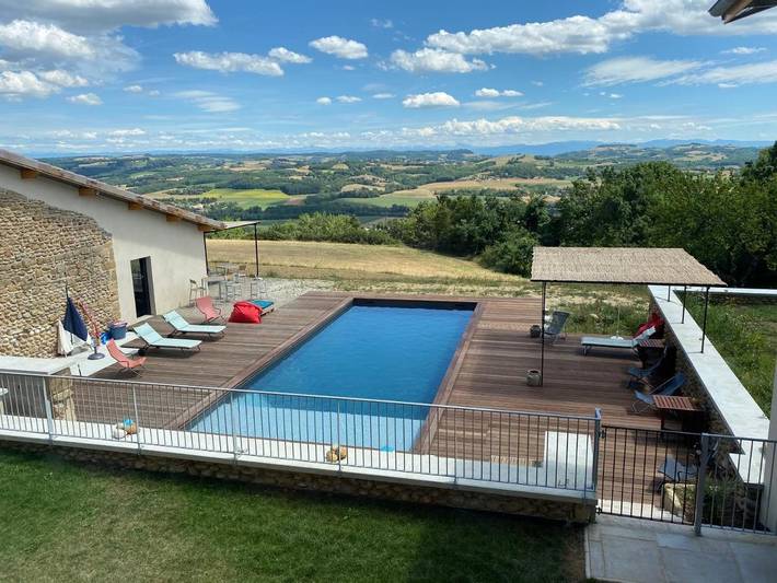 Chambre d’hôte pour 2 personnes, avec Terrasse et Vue