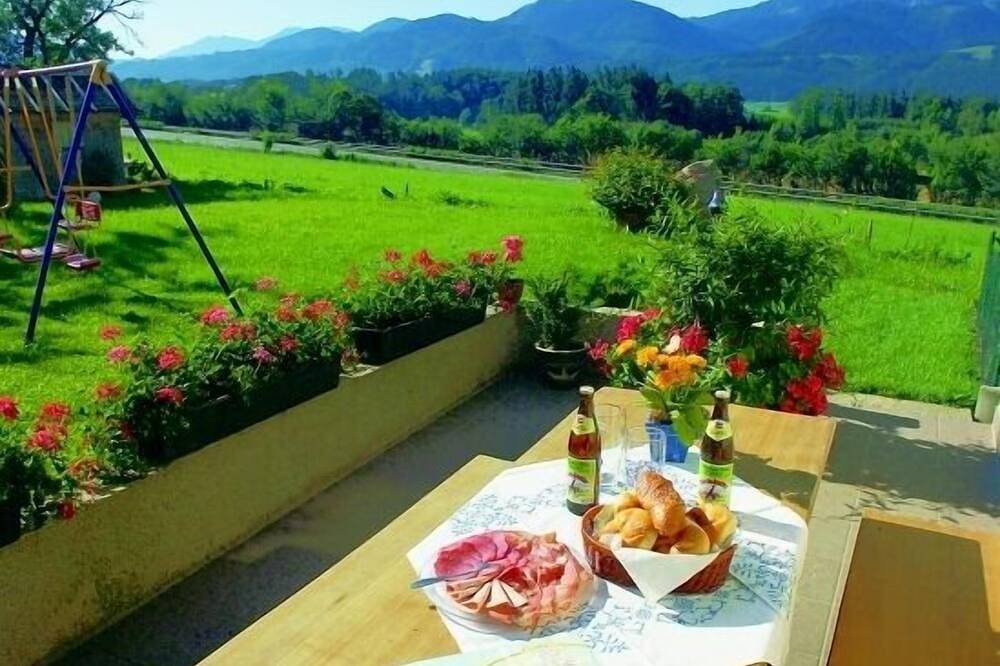 Ganze Wohnung, Ferienwohnung Bergblick, Og, 50 qm, 2 - 5 Pers., 2 sep. Schlafzi., Balkon in Grabenstätt, Chiemsee