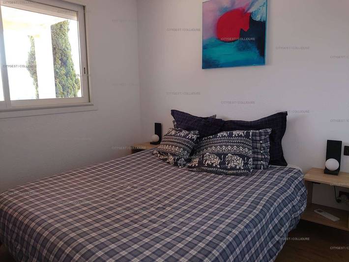 Ganze Wohnung, F2 Wohnung mit Terrasse, Klimaanlage und Parkplatz in Collioure in La Côte Vermeille, Collioure