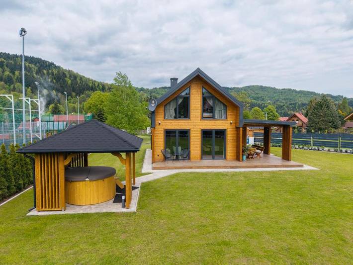 Dom dla 9 osób, z ogród i widok, zwierzęta dozwolone w Zawoja