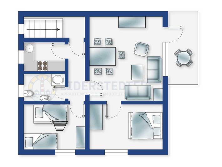 Ganze Ferienwohnung, Wohnung Möwe in St. Peter-Bad, St. Peter-Ording