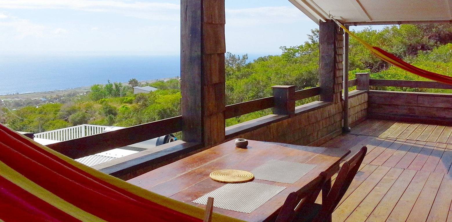 La Maison Claire : tout en récup', vue panoramique in Saint-Leu, Île de la Réunion