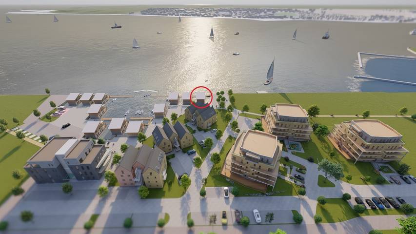 Ferienhaus für 6 Personen, mit Balkon und Seeblick sowie Sauna und Ausblick in Schlei