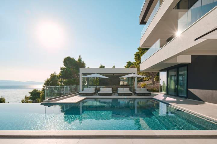 Villa pour 16 personnes, avec vue sur l’océan ainsi que balcon et sauna à Mimice - 3