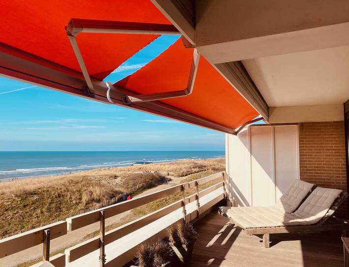 Ferienhaus mit Meerblick für 6 Personen, mit Balkon/Terrasse und Balkon in Egmond