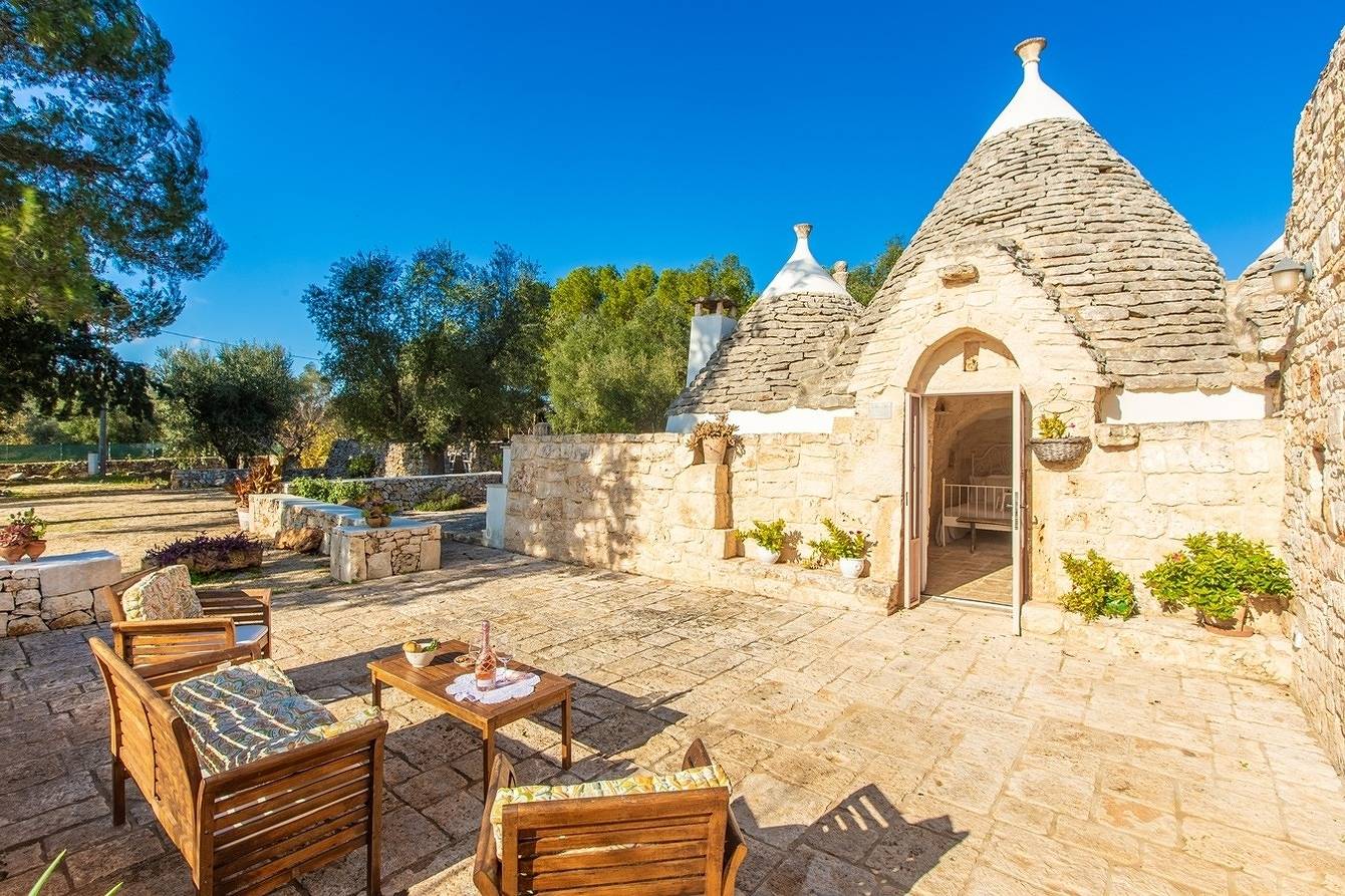 Trullo mit baby pool - internet Starlink in Latiano, Salento