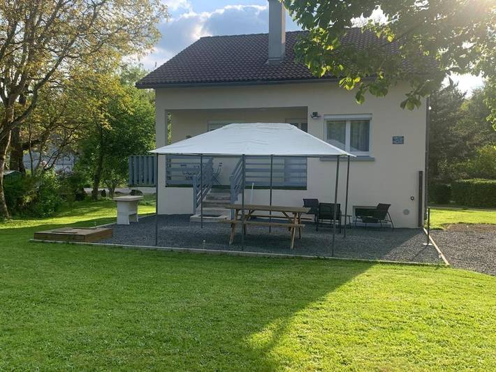 Maison de vacances pour 4 personnes, avec Balcon ainsi que Terrasse et Jardin