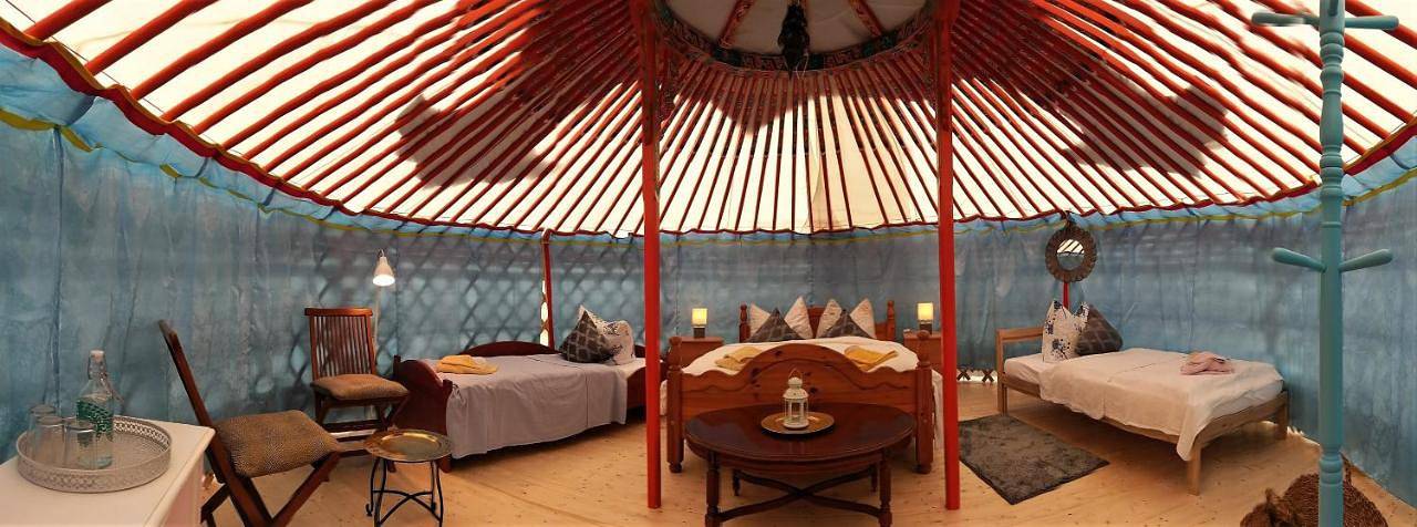 Zelt für 4 Personen, mit Terrasse und Garten sowie Sauna und Ausblick in Velgast - 4