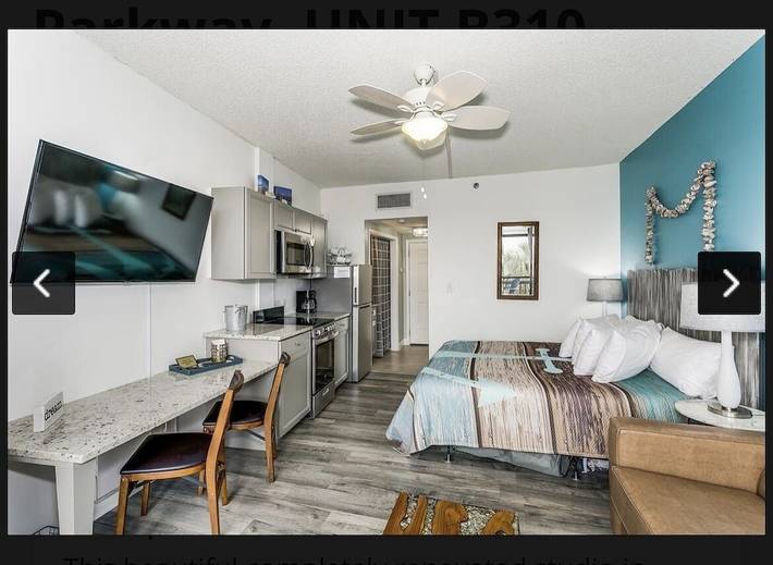 Vacation rental for 4 people, with pool and hot tub as well as balcony in Fort Walton Beach