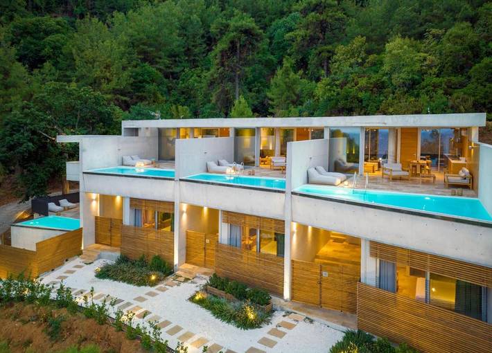 Ferienhaus für 3 Personen, mit Pool und Balkon sowie Ausblick auf Thassos - 4
