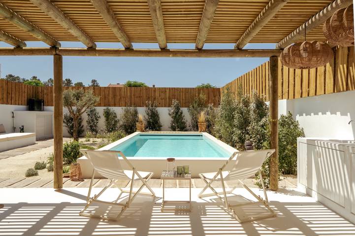 Location de vacances pour 8 personnes, avec balcon et jardin à Comporta - 3