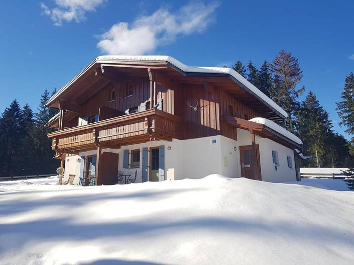 Ferienhaus für 5 Personen, mit Garten und Ausblick sowie Seeblick im Allgäu