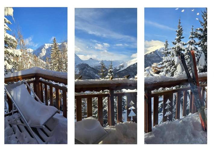 Chalet pour 6 personnes, avec Balcon et Terrasse ainsi que Jardin et Sauna à Orcières